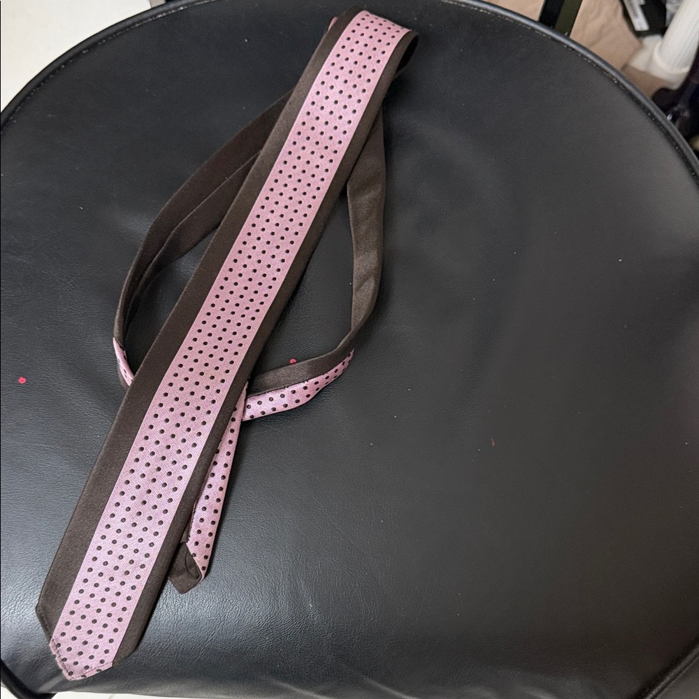 vintage German tie Pink and Brown Men's Tie - Polka Dot Accent